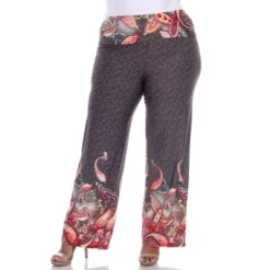 Women's Plus Size Printed Palazzo Pants - White Mark -Trendy Women GUEST c7a32f82 83dc 48ad abe3 023e35f2a1ee