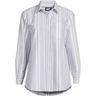 Lands' End Women's Oxford Long Sleeve Shirt 4 Lands' End Women's Oxford Long Sleeve Shirt - Image 4