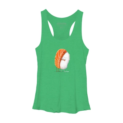 Women's Design By Humans Sushi Hug By Andremullerdko Racerback Tank Top 10 Women's Design By Humans Sushi Hug By Andremullerdko Racerback Tank Top - Image 10