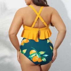Women's High Waist Ruffled Plus Size Bikini Set - Cupshe -Trendy Women GUEST ca986203 a789 498b 9d6a f40d4061e3ec