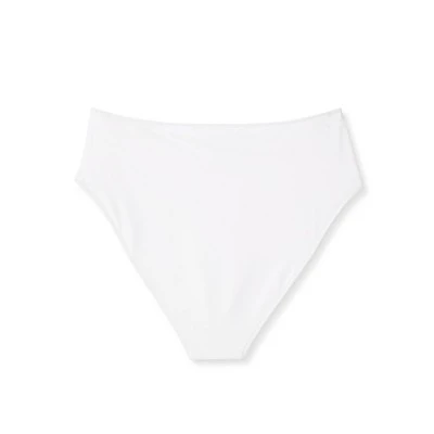 Women's High Waist Cheeky Bikini Bottom - Shade & Shore™ White 6 Women's High Waist Cheeky Bikini Bottom - Shade & Shore™ White - Image 6