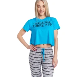 Marvel Wakanda Forever Spider-Man Avengers Black Panther Women's Pajama Shirt And Pants Sleep Set Adult -Trendy Women GUEST cb781043 4017 48d0 bd6a 5984fa756be9