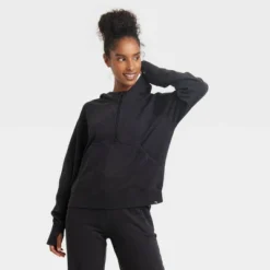 Women's 1/2 Zip Fleece Pullover - JoyLab™ -Trendy Women GUEST ce3bd8ca 6fb6 4d89 b02a cb55cfe6d1bf