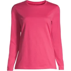 Lands' End Women's Tall Relaxed Supima Cotton Long Sleeve Crewneck T-Shirt -Trendy Women GUEST cf65d59c bf90 4862 ada4 67c45817dd76