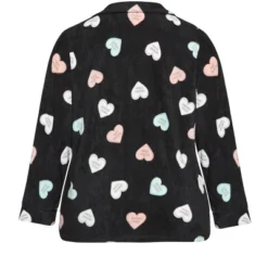 Women's Plus Size Button Up Fleece Top - Black | AVENUE -Trendy Women GUEST d27d0e9c c5d0 4b3c 8c25 9eca13b0acfb