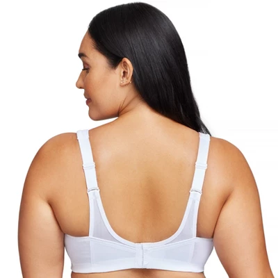 Glamorise Womens MagicLift Seamless Sports Wirefree Bra 1006 White 1 Glamorise Womens MagicLift Seamless Sports Wirefree Bra 1006 White