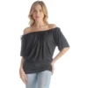 Women's Top With Short Sleeves And Cut-Out Shoulders