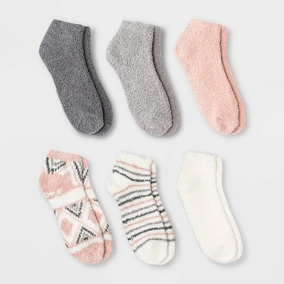 Women's 6pk Cozy Low Cut Socks - 4-10 2 Women's 6pk Cozy Low Cut Socks - 4-10 - Image 2