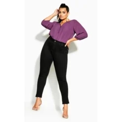 Women's Plus Size Harley Rip Cuff Jean - Black | CITY CHIC 7 Women's Plus Size Harley Rip Cuff Jean - Black | CITY CHIC -Trendy Women GUEST d60f63f5 ade9 444a 9126 02bc517f421f