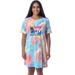 MTV Womens' Music Television Beach Classic '80s Nightgown Pajama Shirt Multicolored 5 MTV Womens' Music Television Beach Classic '80s Nightgown Pajama Shirt Multicolored -Trendy Women GUEST d77e27e3 1e59 4bd5 80be 896a46a4e73e