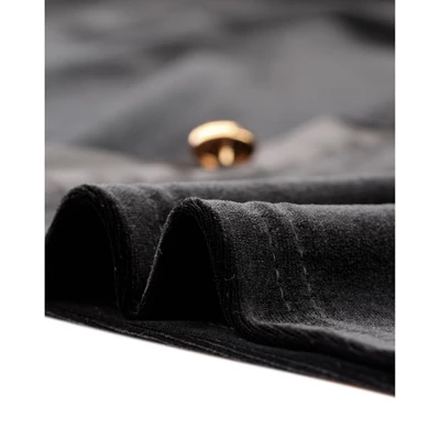 Allegra K Women's Point Collar Faux Pocket Long Sleeves Button Down Velvet Blouse 4 Allegra K Women's Point Collar Faux Pocket Long Sleeves Button Down Velvet Blouse - Image 4