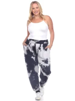 Women's Plus Size Tie Dye Harem Pants - White Mark -Trendy Women GUEST db22ad1b 1acb 4f3f a9ed 011769e954a7