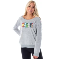 Marvel Comics Women's Avengers Heroes Long Sleeve Pullover Sleep Shirt Top 7 Marvel Comics Women's Avengers Heroes Long Sleeve Pullover Sleep Shirt Top -Trendy Women GUEST ddd86406 d7ca 4e37 959a edf579f39226