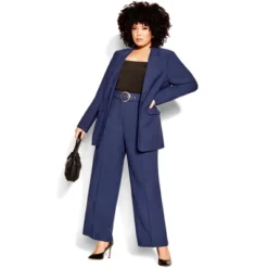 Women's Plus Size Perfect Suit Pant - Navy| CITY CHIC -Trendy Women GUEST de44f1de 3d45 450b 8cf3 a26f16c9cd78
