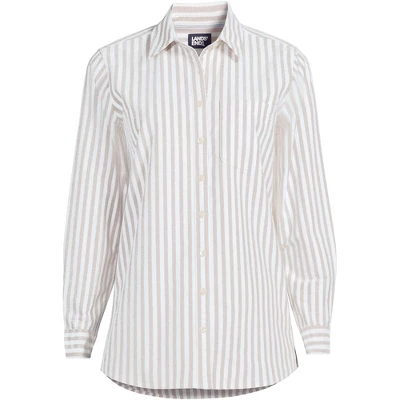 Lands' End Women's Oxford Long Sleeve Shirt 5 Lands' End Women's Oxford Long Sleeve Shirt - Image 5
