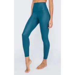 90 Degree By Reflex Womens High Waist High Shine Faux Leather Disco Ankle Legging -Trendy Women GUEST dee2b9ee 9042 4bb5 b44a afbd55d25209