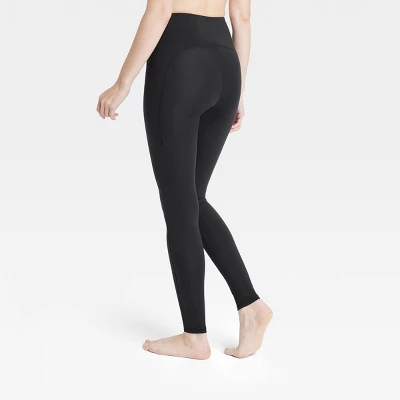 Women's Brushed Sculpt Curvy High-Rise Pocketed Leggings 28" - All In Motion™ 1 Women's Brushed Sculpt Curvy High-Rise Pocketed Leggings 28" - All In Motion™