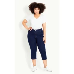 Women's Plus Size Denim Love Crop Jeans - Dark Wash | EVANS 5 Women's Plus Size Denim Love Crop Jeans - Dark Wash | EVANS -Trendy Women GUEST dfe3fa2d af4c 4a2d 95fc 3e3fe8a5b20a