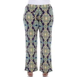 Women's Plus Size Printed Palazzo Pants - White Mark -Trendy Women GUEST e03c452a 21e9 4b9a 9c48 78290adcbce4