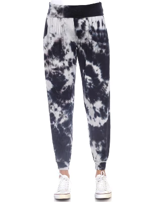 Women's Tie Dye Harem Pants With Pockets - White Mark 4 Women's Tie Dye Harem Pants With Pockets - White Mark - Image 4