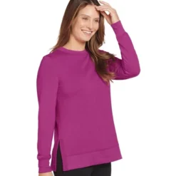 Jockey Women's French Terry Sweatshirt -Trendy Women GUEST e46f22ba 411d 45b8 ae7e 5fff479a5b19