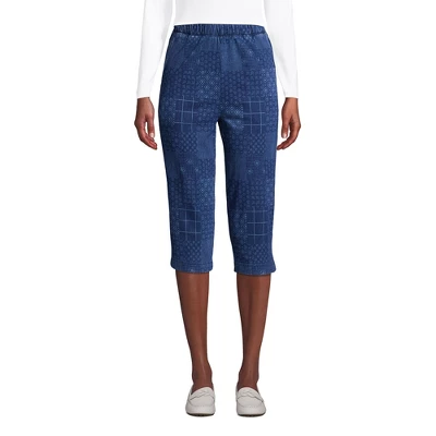 Lands' End Women's Sport Knit High Rise Elastic Waist Pull On Capri Pants 15 Lands' End Women's Sport Knit High Rise Elastic Waist Pull On Capri Pants - Image 15