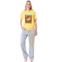 Jurassic Park Womens' Tropical Welcome Dinosaur Film Logo Sleep Pajama Set Multicolored 7 Jurassic Park Womens' Tropical Welcome Dinosaur Film Logo Sleep Pajama Set Multicolored -Trendy Women GUEST e56ffaef 0821 417a 850c bf34bfb5b397