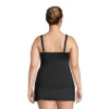 Lands' End Women's Chlorine Resistant Tummy Control V-Neck Wrap Underwire Tankini Top Swimsuit