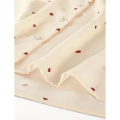 Allegra K Women's Heart Polka Dots Button Up Notched Lapel V Neck Shirts -Trendy Women GUEST e684eb19 37ac 4c4c bfc7 15c46791b8b9