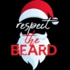 Women's Design By Humans Respect The Beard Santa Claus Funny Christmas By ILCreative Racerback Tank Top