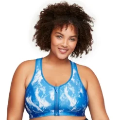 Glamorise Womens Zip Up Front-Closure Sports Wirefree Bra 9266 Blue Tie-Dye 9 Glamorise Womens Zip Up Front-Closure Sports Wirefree Bra 9266 Blue Tie-Dye -Trendy Women GUEST e88eea3b e129 401b a8e5 8b6c3d41256f