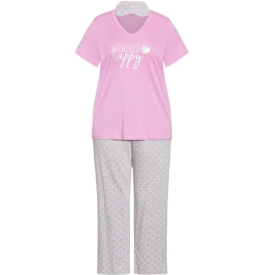 Women's Plus Size Happy Sleep Set - Lilac | AVENUE 2 Women's Plus Size Happy Sleep Set - Lilac | AVENUE - Image 2