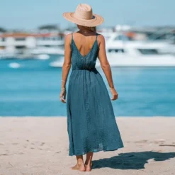 Women's V-Neck Maxi Cover-Up Dress - Cupshe -Trendy Women GUEST ea6f1403 75b5 471f 8801 484fd9c7d7b1