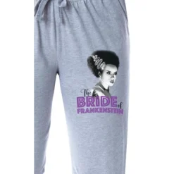 Universal Monsters Womens' The Bride Of Frankenstein Sleep Pajama Pants Grey