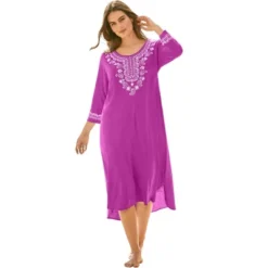 Swim 365 Women’s Plus Size Embroidered Cover Up -Trendy Women GUEST eaaf33fd 00d5 4c6a 81d8 8a92df62f62c