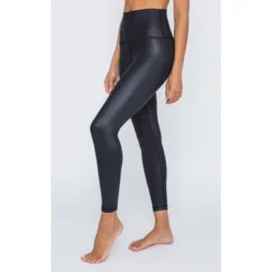 90 Degree By Reflex Womens High Waist High Shine Faux Leather Disco Ankle Legging -Trendy Women GUEST ec178af7 0aeb 4910 a955 c45e4842cd6c