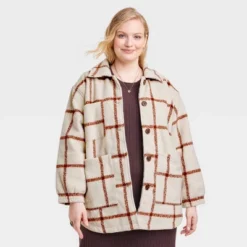 Women's Oversized Quilted Shacket - Universal Thread™ -Trendy Women GUEST ed671413 a939 460e 92a1 28dc52c97961