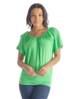Women's Top With Short Sleeves And Cut-Out Shoulders -Trendy Women GUEST eeba1be4 6a05 4c03 9292 3b926cae99bb