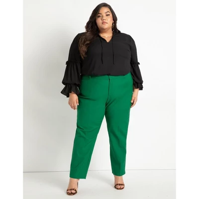 ELOQUII Women’s Plus Size Gena Fit Kady Pant 8 ELOQUII Women’s Plus Size Gena Fit Kady Pant - Image 8