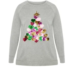 Women's Plus Size Sequin Sweat Top - Gray Marle | AVENUE 9 Women's Plus Size Sequin Sweat Top - Gray Marle | AVENUE -Trendy Women GUEST ef3c7ce9 8223 43ef 88c3 2cb4c47406a7