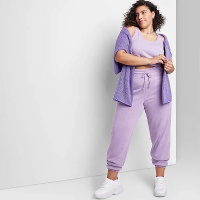 Women's High-Rise Tapered Joggers - Wild Fable™ 3 Women's High-Rise Tapered Joggers - Wild Fable™ - Image 3