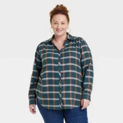 Women's Long Sleeve Button-Down Tunic Shirt - Knox Rose™ -Trendy Women GUEST f209a746 48fd 46ef 9c55 2e4130eed778