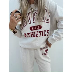 Women's Ascot + Hart Beverly Hills Graphic Pullover Sweatshirt - Beige -Trendy Women GUEST f42b82ff 492d 440a be63 16f946db6076