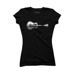 Junior's Design By Humans Nature Guitar By Maryedenoa T-Shirt -Trendy Women GUEST f5881ced 820a 461b a253 3daa5f619d6f