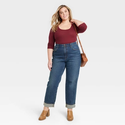 Women's High-Rise 90's Straight Jeans - Universal Thread™ 2 Women's High-Rise 90's Straight Jeans - Universal Thread™ - Image 2