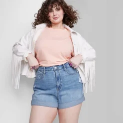 Women's Super-High Rise Rolled Cuff Jean Shorts - Wild Fable™ -Trendy Women GUEST f6664bc2 743e 40e9 9491 48de8e30e391