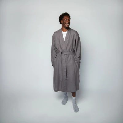 100% French Linen Unisex Bathrobe | BOKSER HOME 9 100% French Linen Unisex Bathrobe | BOKSER HOME - Image 9