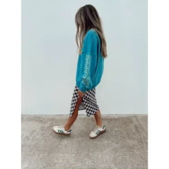 Women's Ascot + Hart Checkered Graphic Midi Skirt -Trendy Women GUEST f9d124b4 31ee 4ecc aa0c cde438012eb4