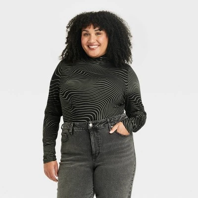 Women's Long Sleeve Turtleneck T-Shirt - Ava & Viv™ 4 Women's Long Sleeve Turtleneck T-Shirt - Ava & Viv™ - Image 4