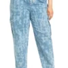 ELOQUII Women’s Plus Size Printed Cargo Jean